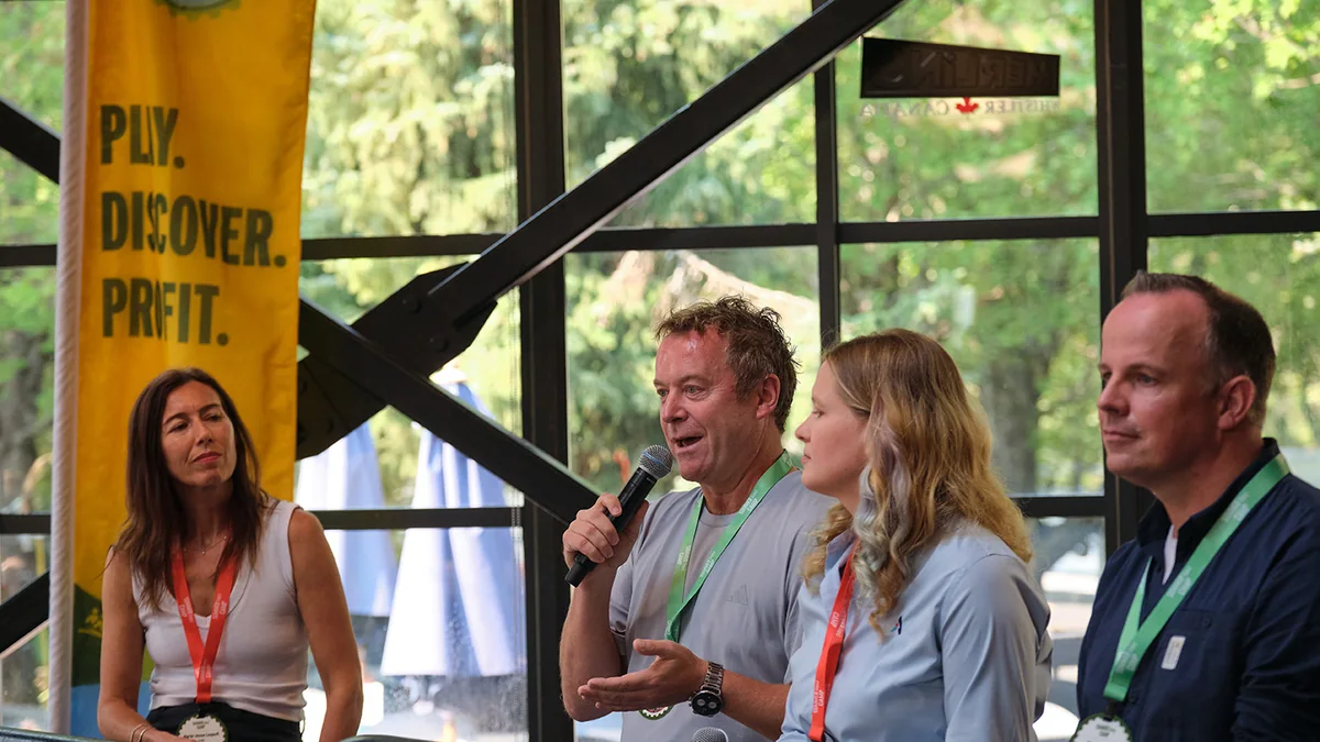 Justin Downes speaking on the Summer Trends Around the Globe panel at SAM Summer Ops Camp